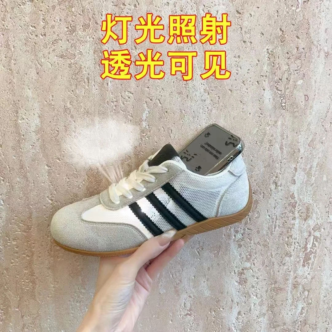 透气透网经典百搭软底软面运动鞋2025女款德训鞋女网红春夏季时尚