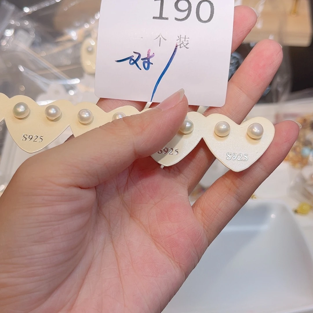 水晶珠宝半成品银S925镀金镶嵌190 。