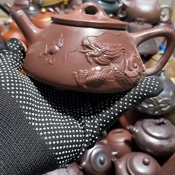 紫砂茶壶口磕微瑕