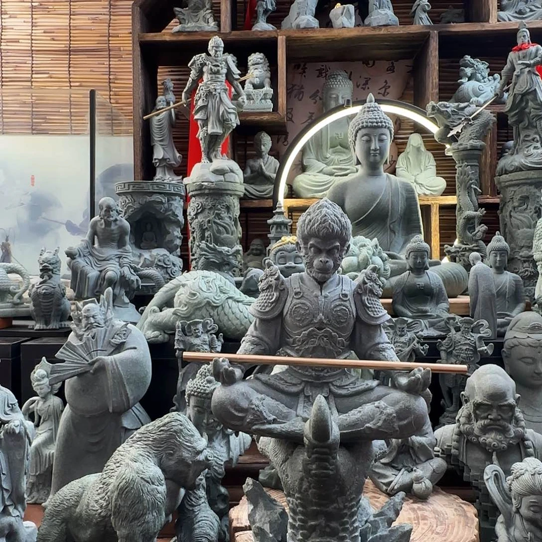 石材龙爪加新款悟空冥想