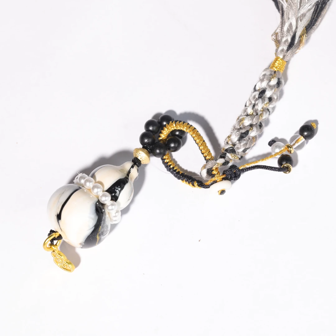 大漆文玩葫芦型配饰吊坠25*16mm  1811-2457