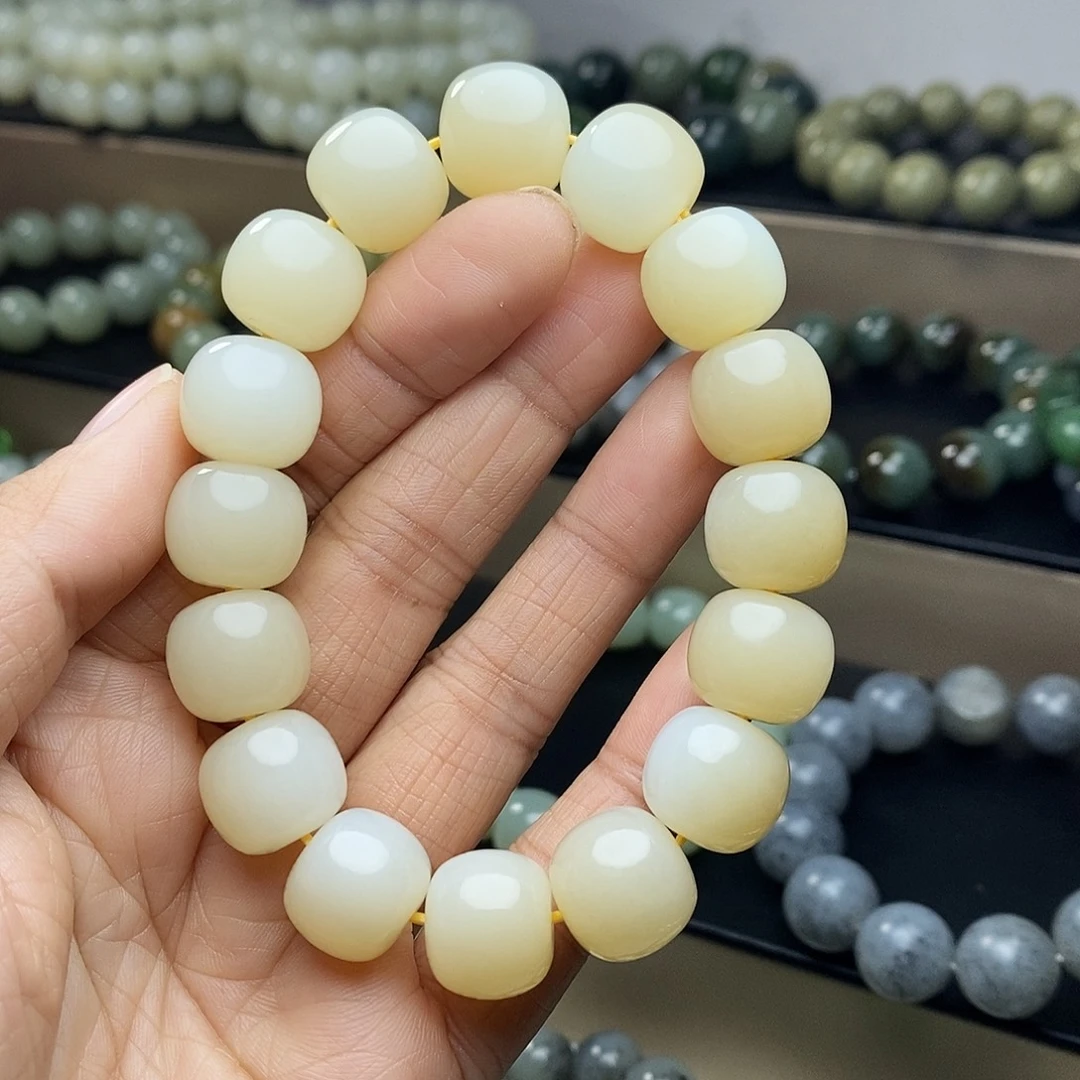 和田玉未镶嵌手链卡14