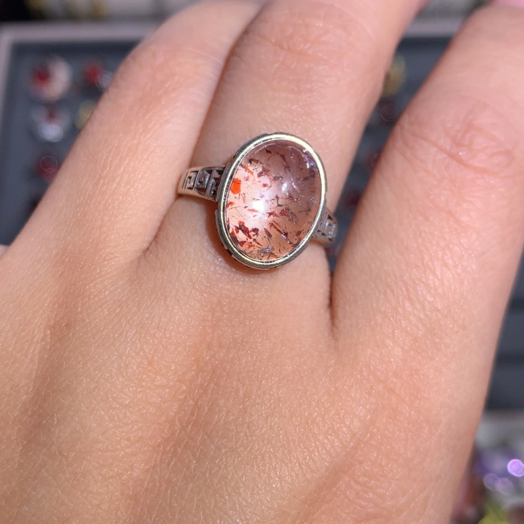 【闪购商品】水晶戒指银S925镶嵌不*戒指