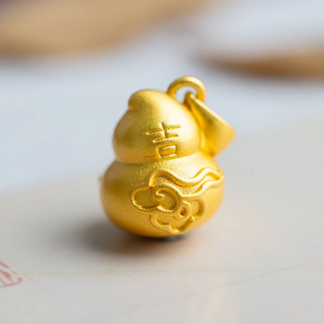 吊坠足银 足银吉言葫芦女款吊坠 不含链