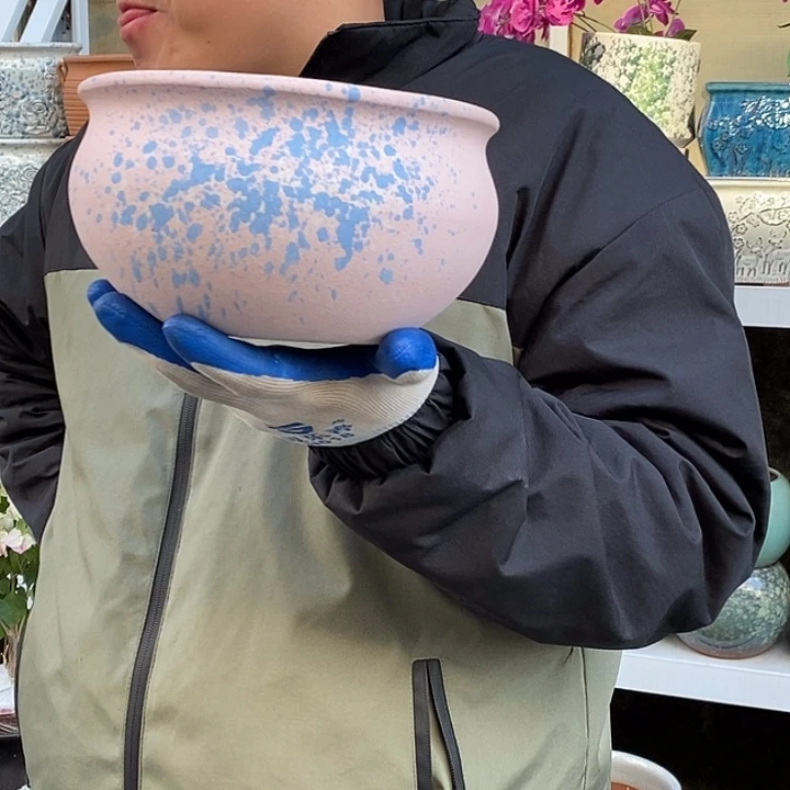 紫砂花盆口20高11福利