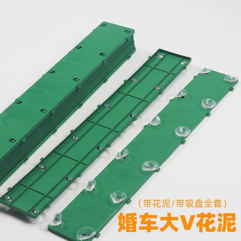 婚车花泥结婚装饰鲜花花泥吸盘车头固定花束爱心大V型花店材料