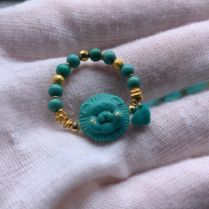 18K金镶嵌绿松石单品