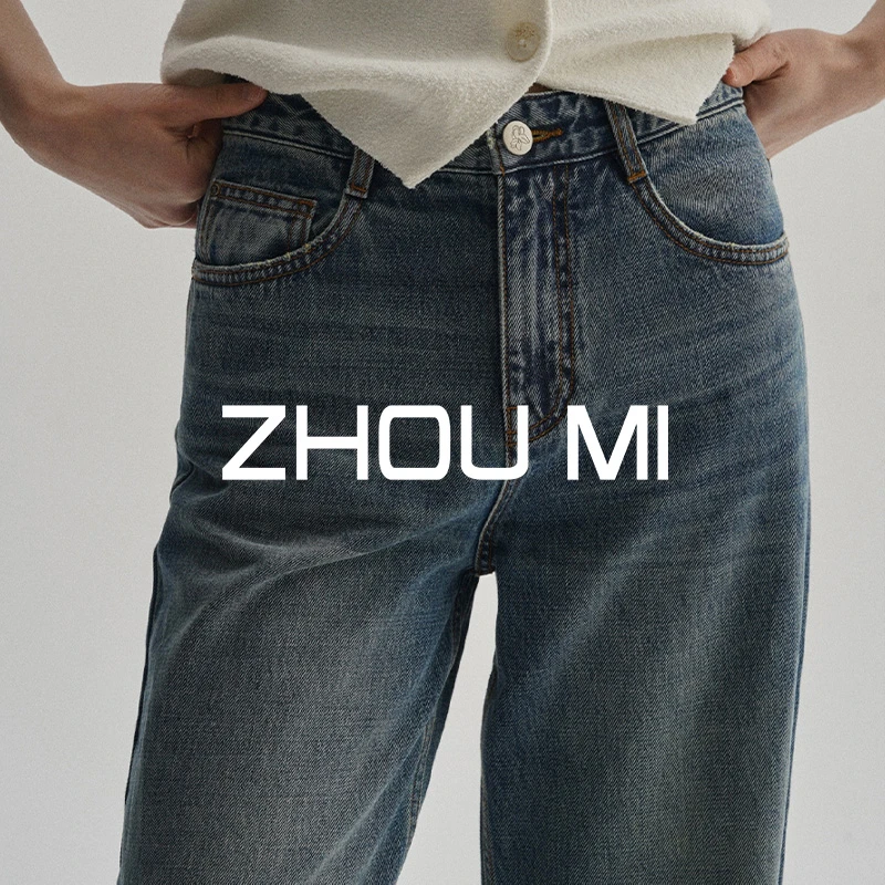 ZHOU MI“丹宁” 直筒牛仔裤 ZN6281