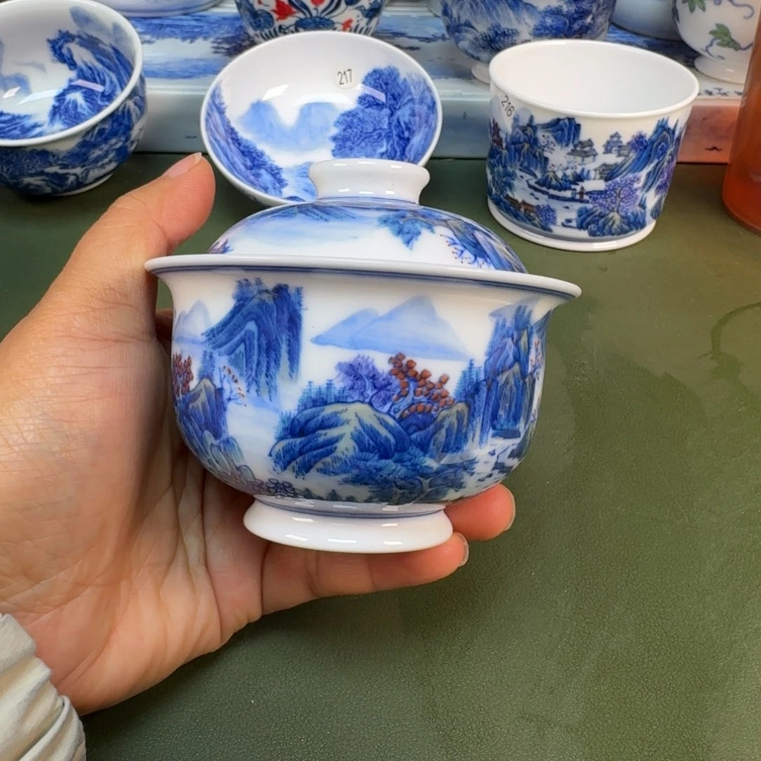 陶景德镇纯手绘茶具圆圆236