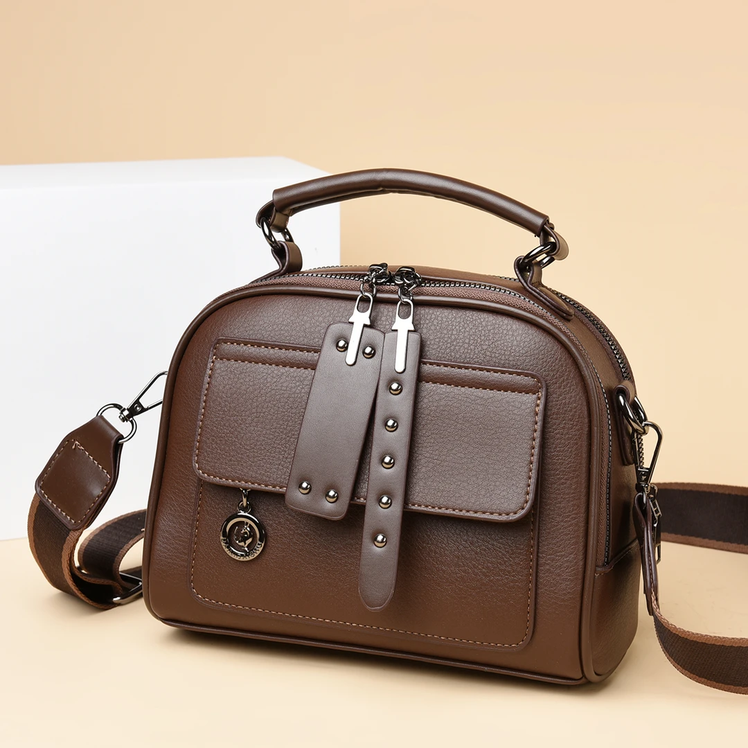 时尚百搭手提包2080咖色