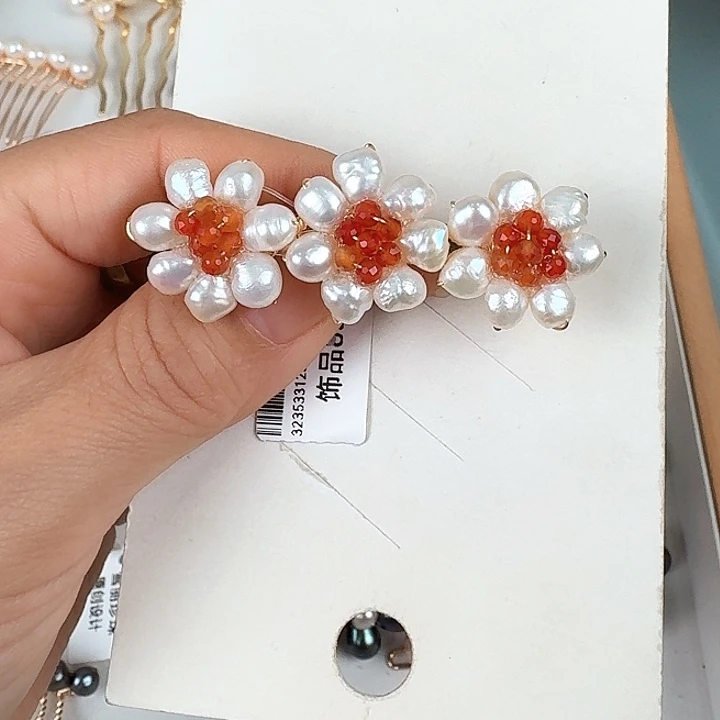 未镶嵌发饰淡水珍珠