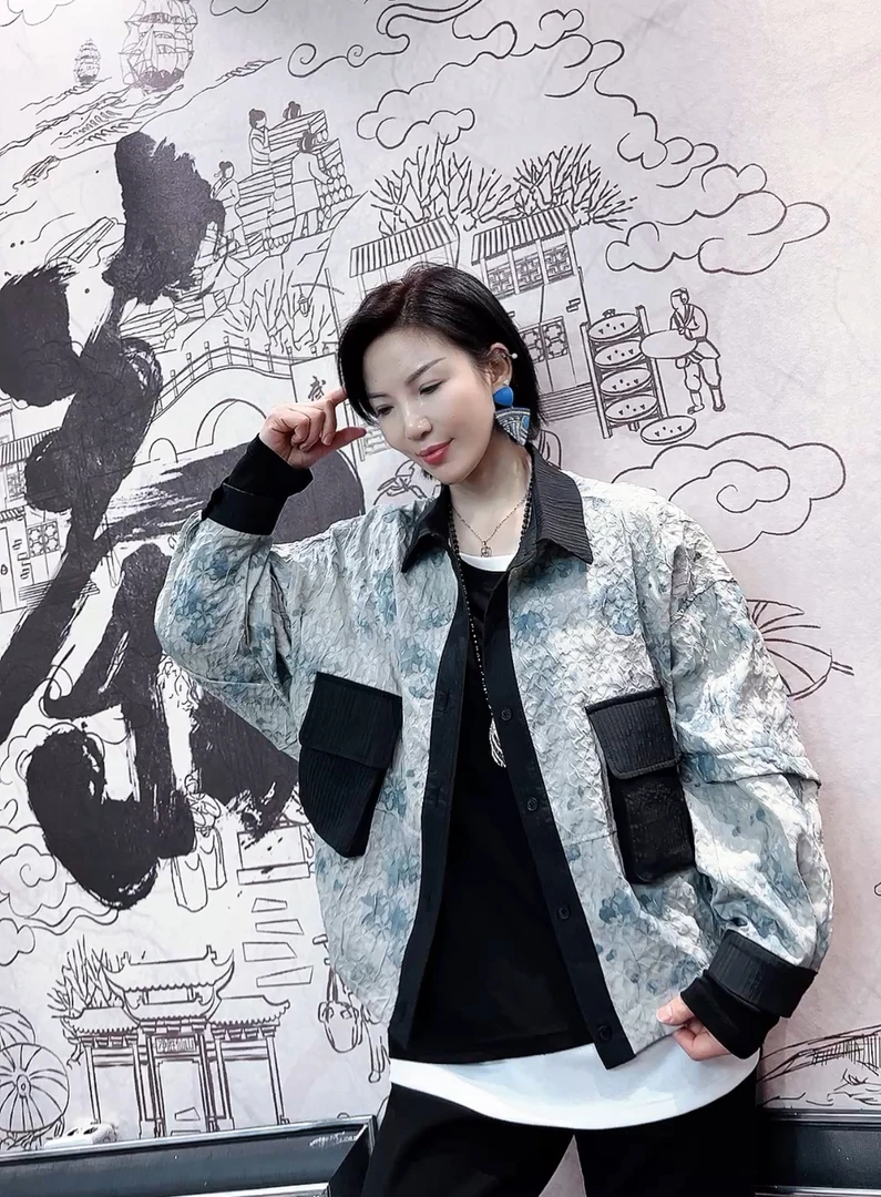 小众高级感定制设计师潮流欧韩开衫外套