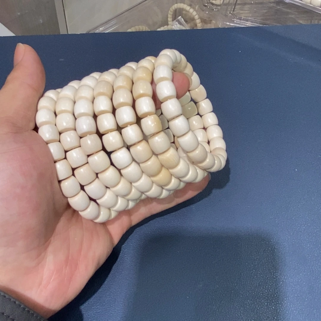 猛犸象牙手串/手链/手镯精品9/10猛犸直切22颗
