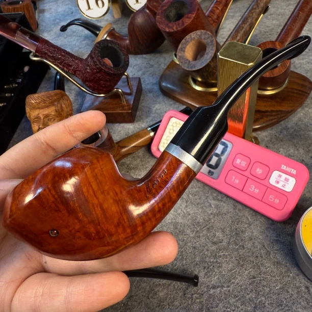 老烟斗意大利莫利纳石楠木烟斗