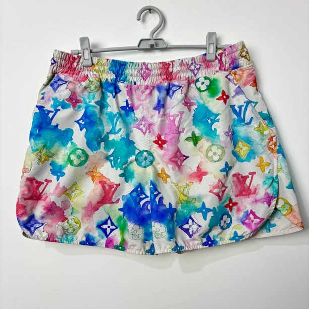 99新 LouisVuitton/路易威登 sfLv水墨满印短裤o1911尺码l