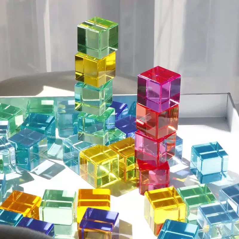 炫彩粉雾星空冰块1.8cm³手工DIY配件(6颗/袋)