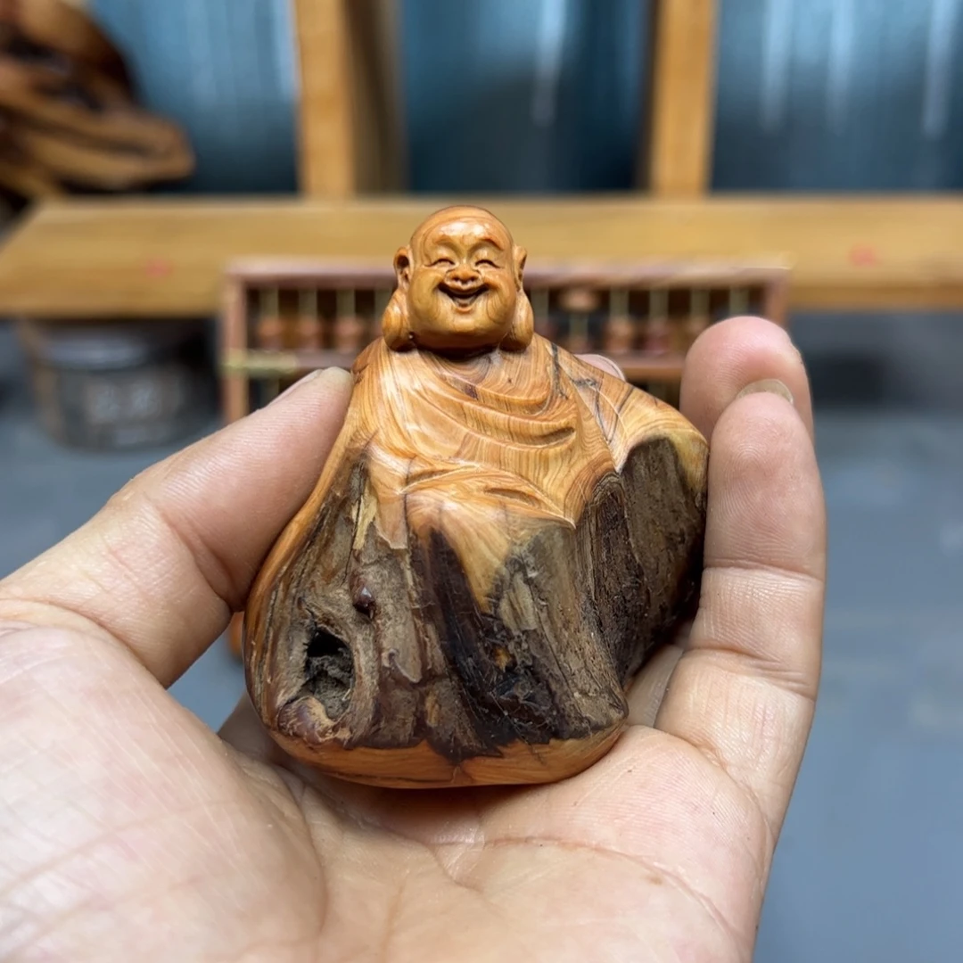 永***木崖柏木摆件手把件