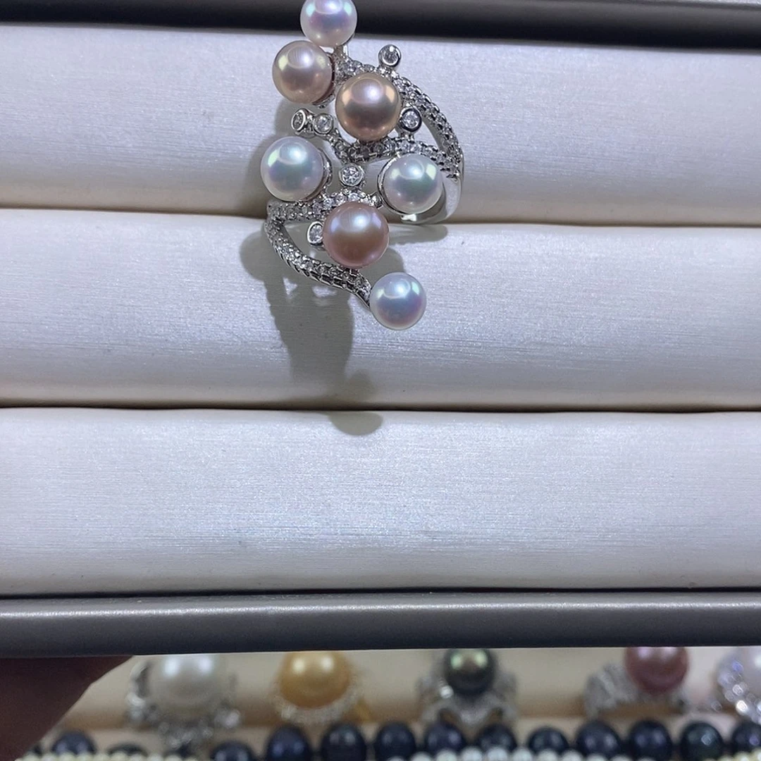 未镶嵌戒指淡水珍珠