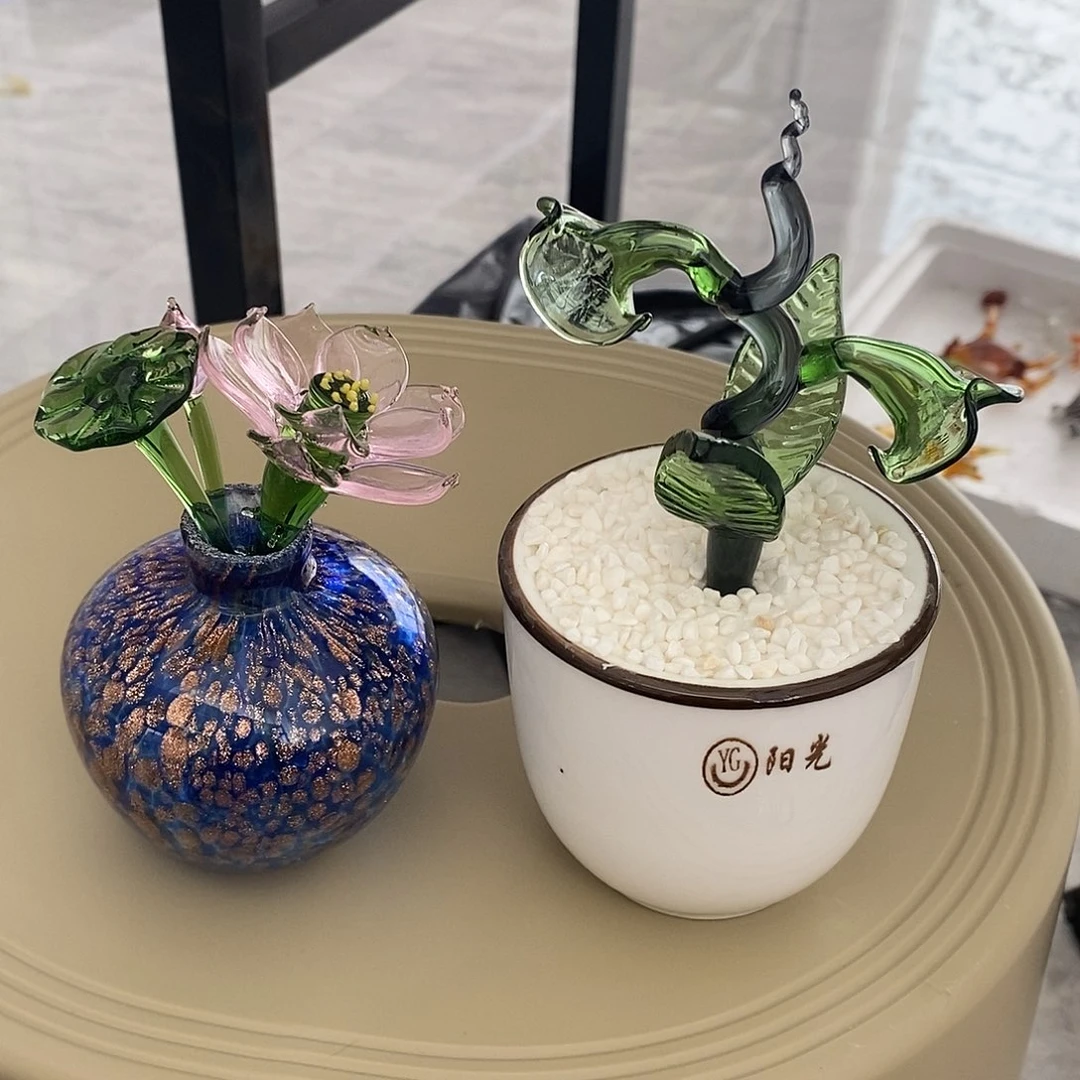 ?*悦全品手工琉璃喇叭花