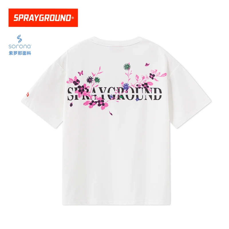 SPRAYGROUND鲨鱼嘴短袖T恤印花圆领舒适宽松百搭休闲HD WE120230