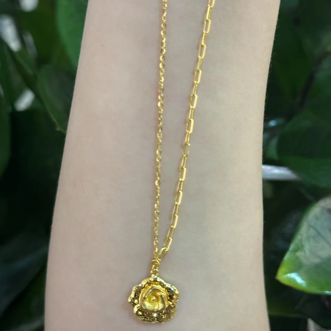 【大魔王专享】足金999 山茶花  GP 4.54  纳金添喜