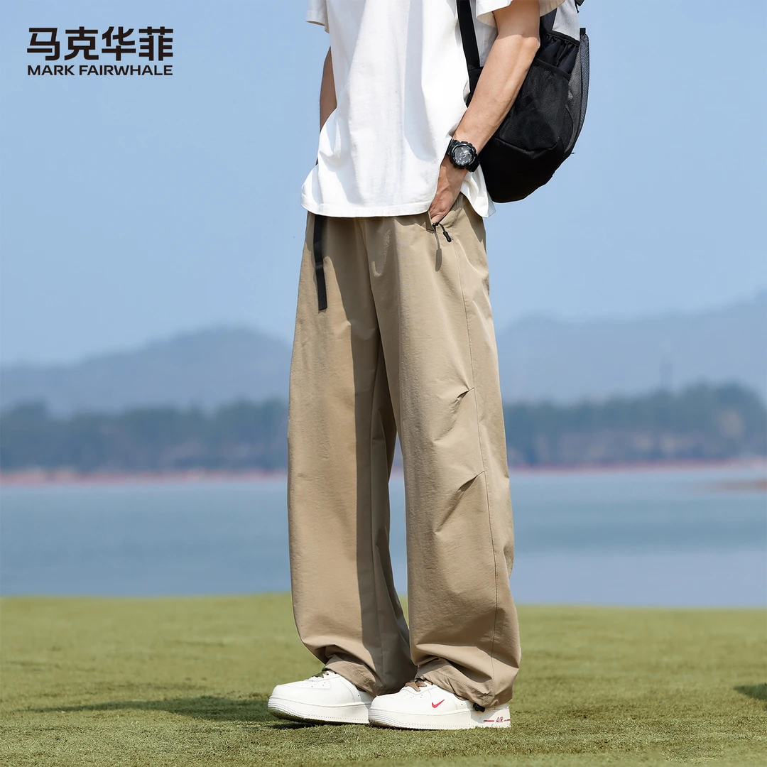 【工装款】马克华菲休闲裤夏季轻薄舒适户外运动宽松廓版直筒工装裤