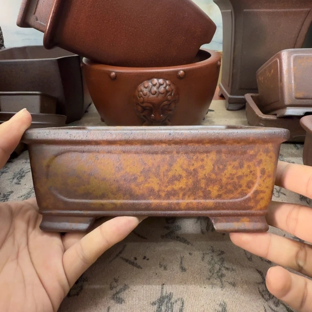 紫砂花盆宜兴紫砂正品16x11.5x5