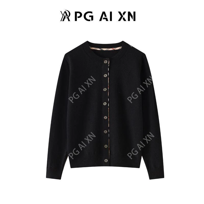 甄老板格子拼接开衫PGXN8703