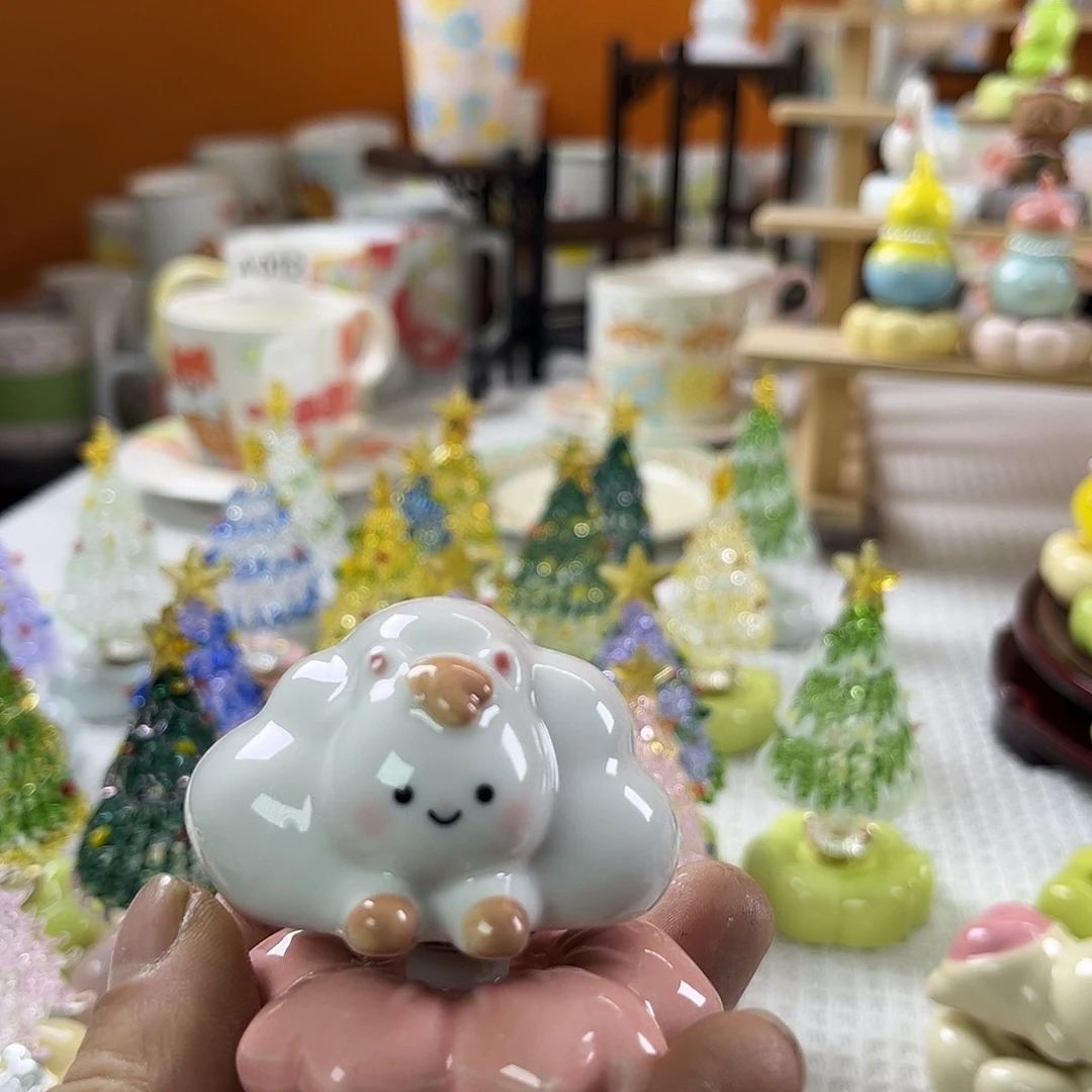 木****陶景德镇陶瓷底座转转