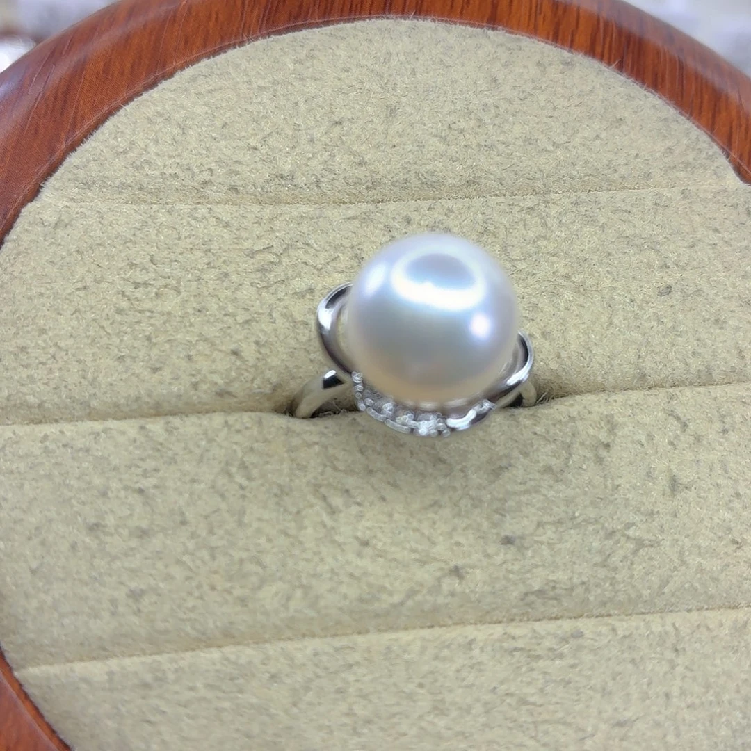 合金淡水珍珠戒指
