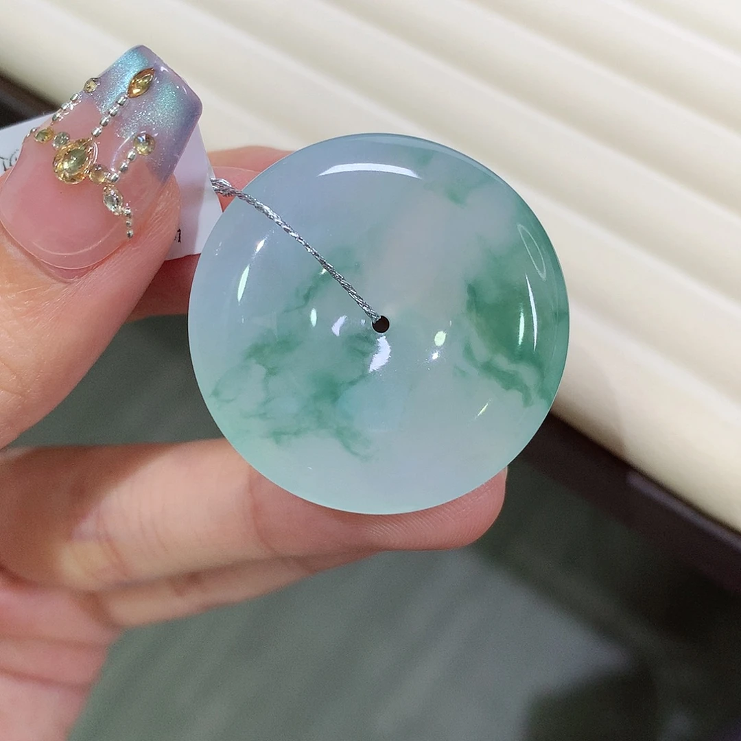 翡翠未镶嵌颈饰32.2-6.4