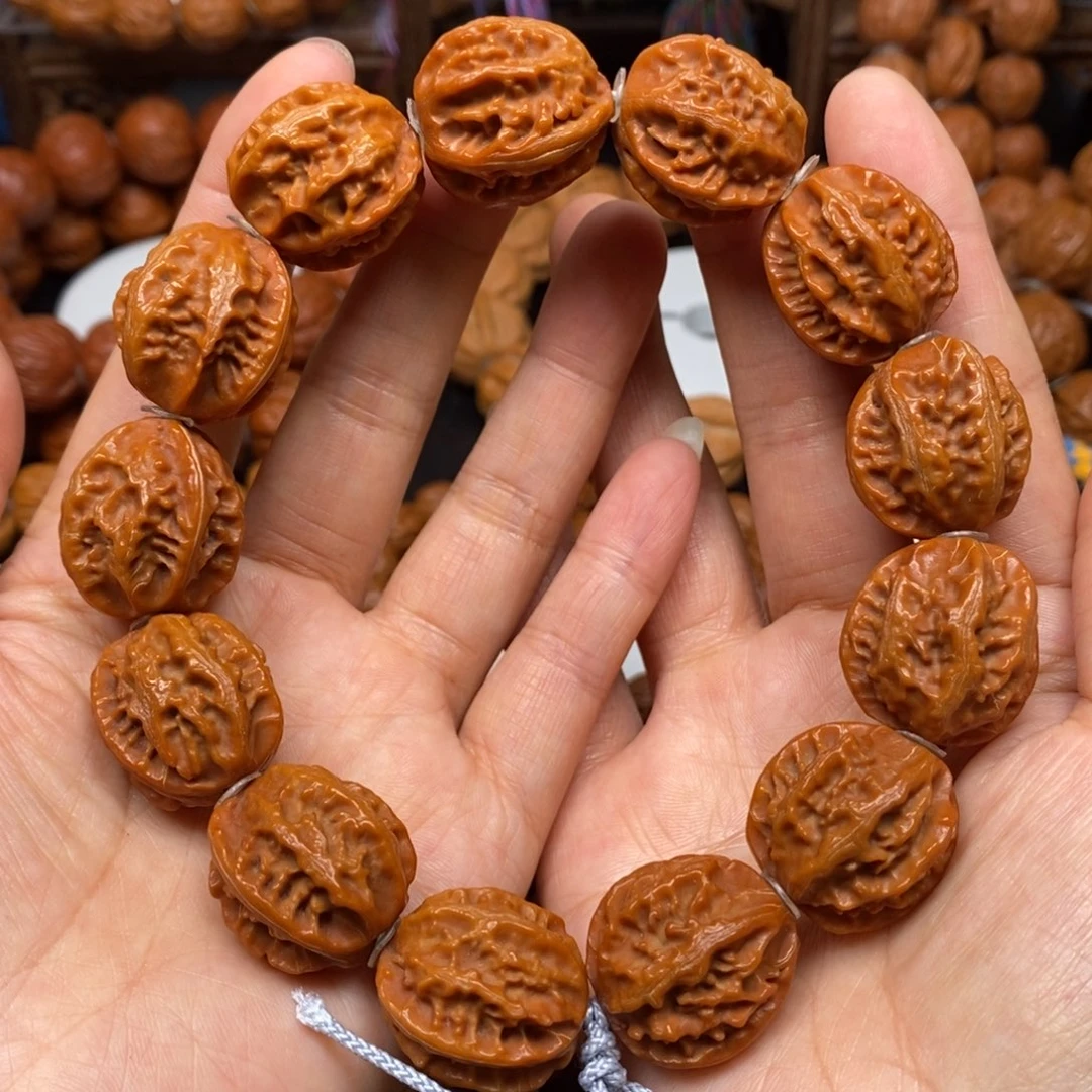 桃核手串龙脊八棱