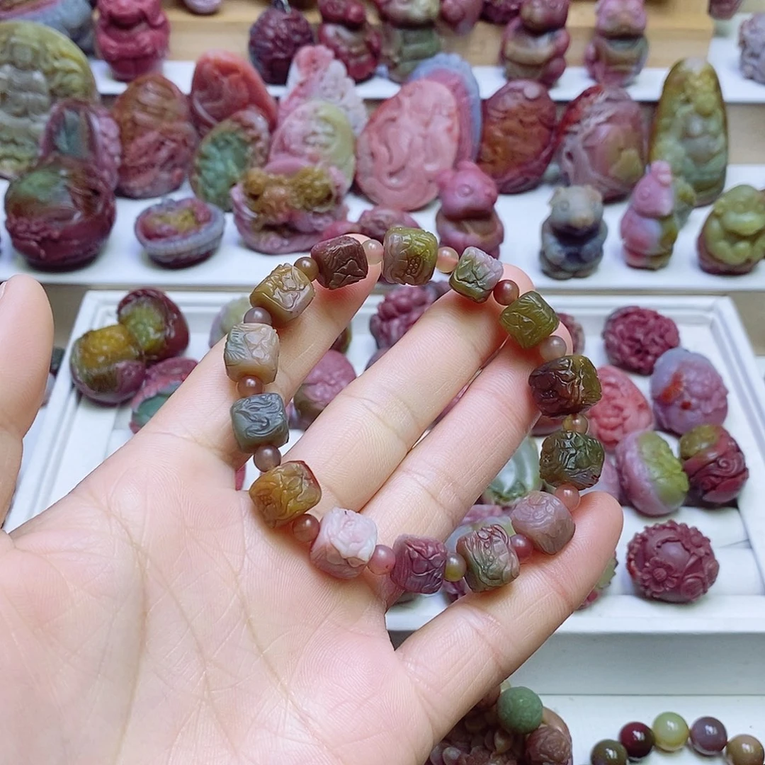 玛瑙/玉髓盐源玛瑙手链未镶嵌