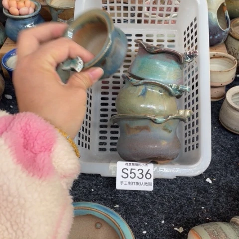 紫砂花盆微瑕536口径5到6