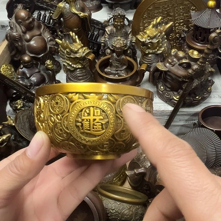 顺顺利利，铜器摆件