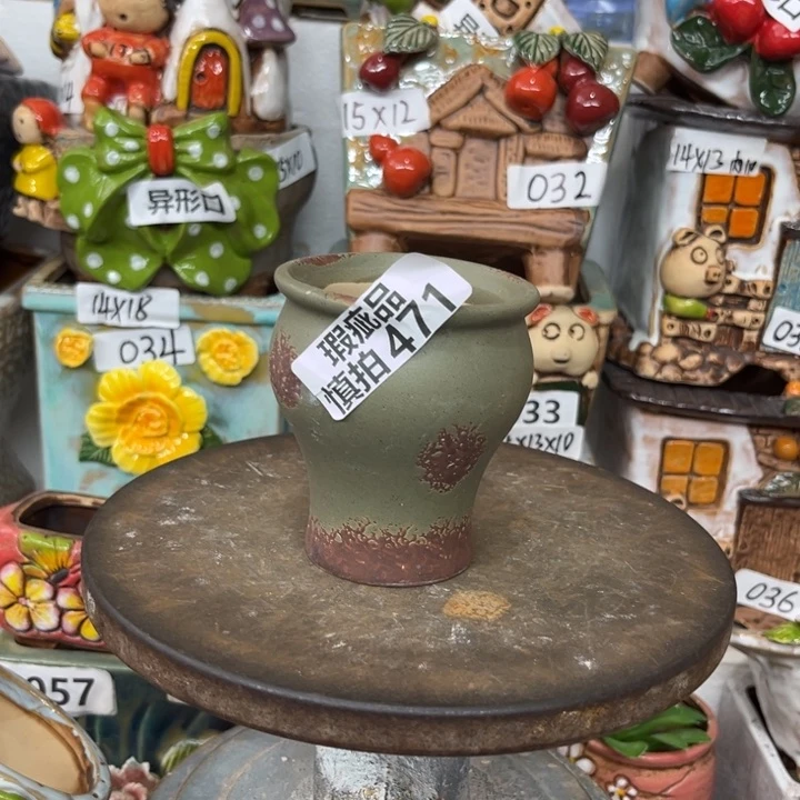 紫砂花盆粗陶材质多肉花盆471