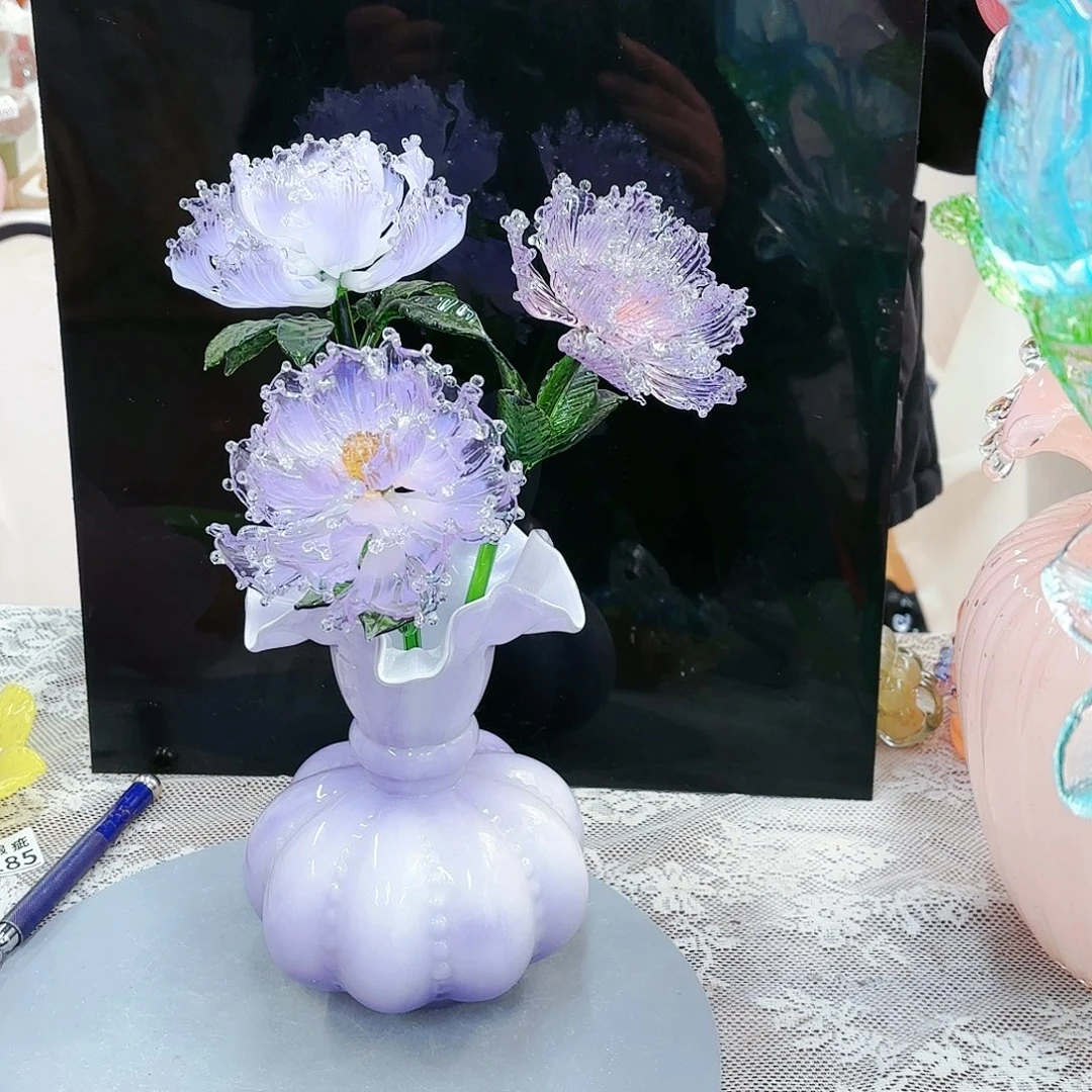 福利不退不换琉璃花瓶艺术品