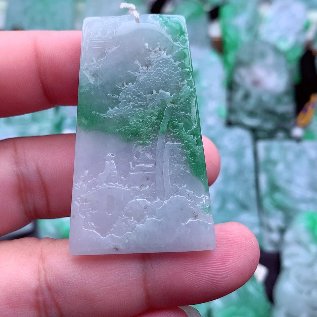 翡翠未镶嵌吊坠(不含链)