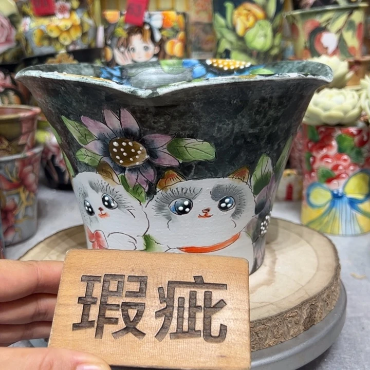 景德镇红陶精品手绘陶瓷