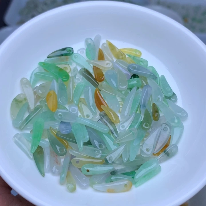 散珠翡翠冰三彩小辣椒10个