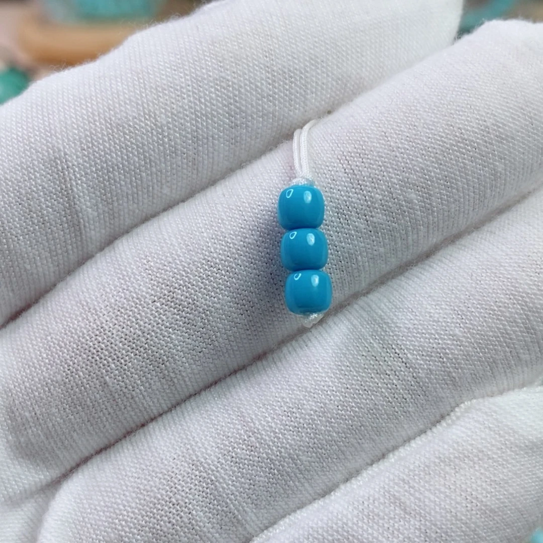 绿松石未镶嵌珠宝奇石4.6mm