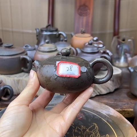 戬谷龙窑坭兴陶柴烧壶28