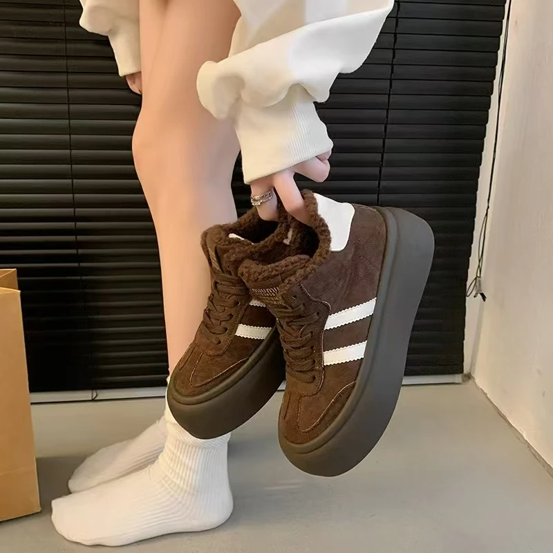 【小哥推荐】968-17小众设计时尚百搭高帮大棉德迅面包鞋