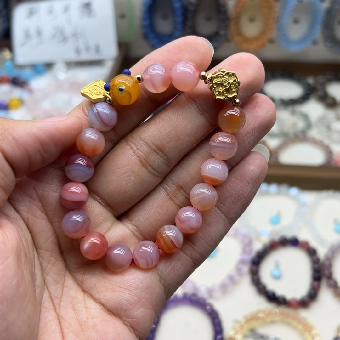 未镶嵌水晶手链盐源diy