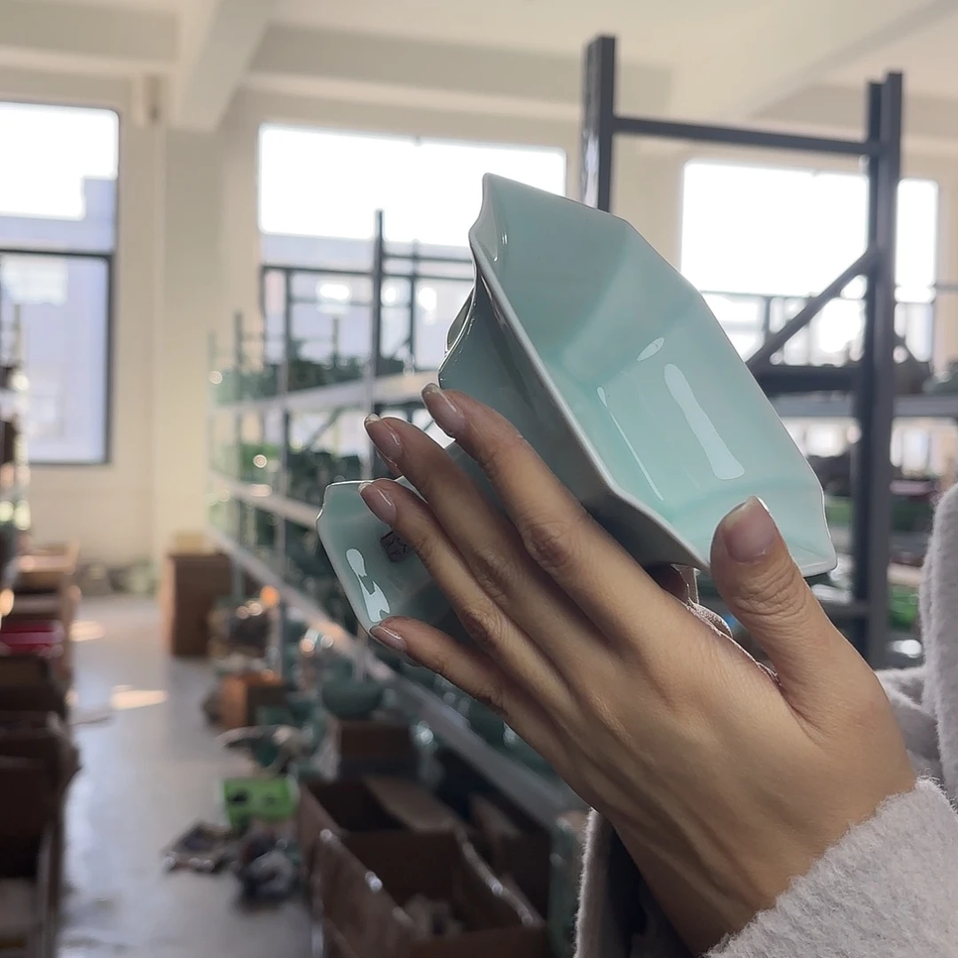 龙泉云间青瓷小米茶器