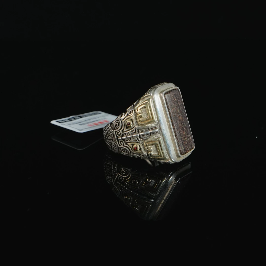 DY-C1324 达拉干沉水兽纹戒指 1.8x0.6cm 10.9g