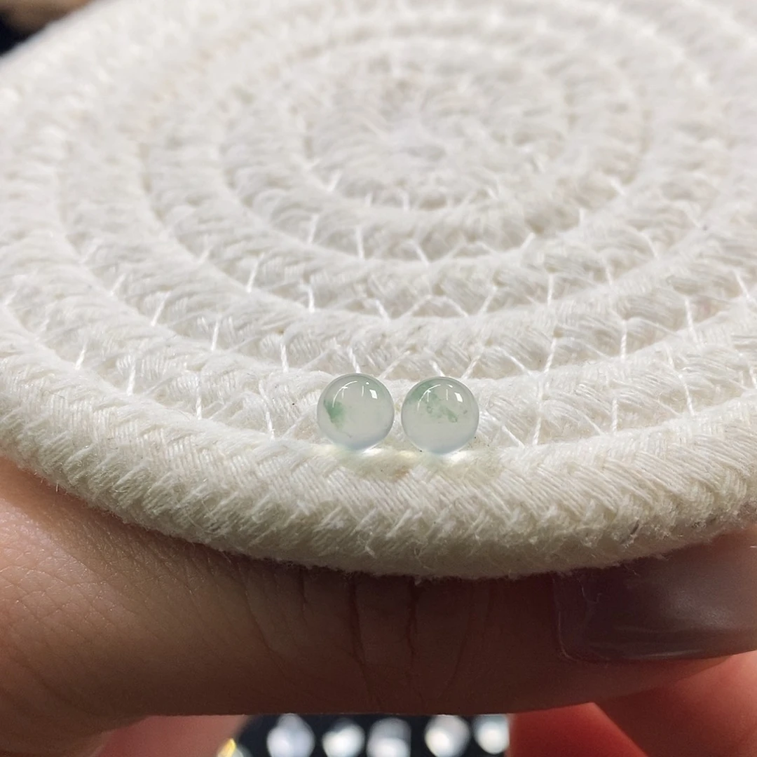 翡翠散珠卡5.5玻璃珠飘花