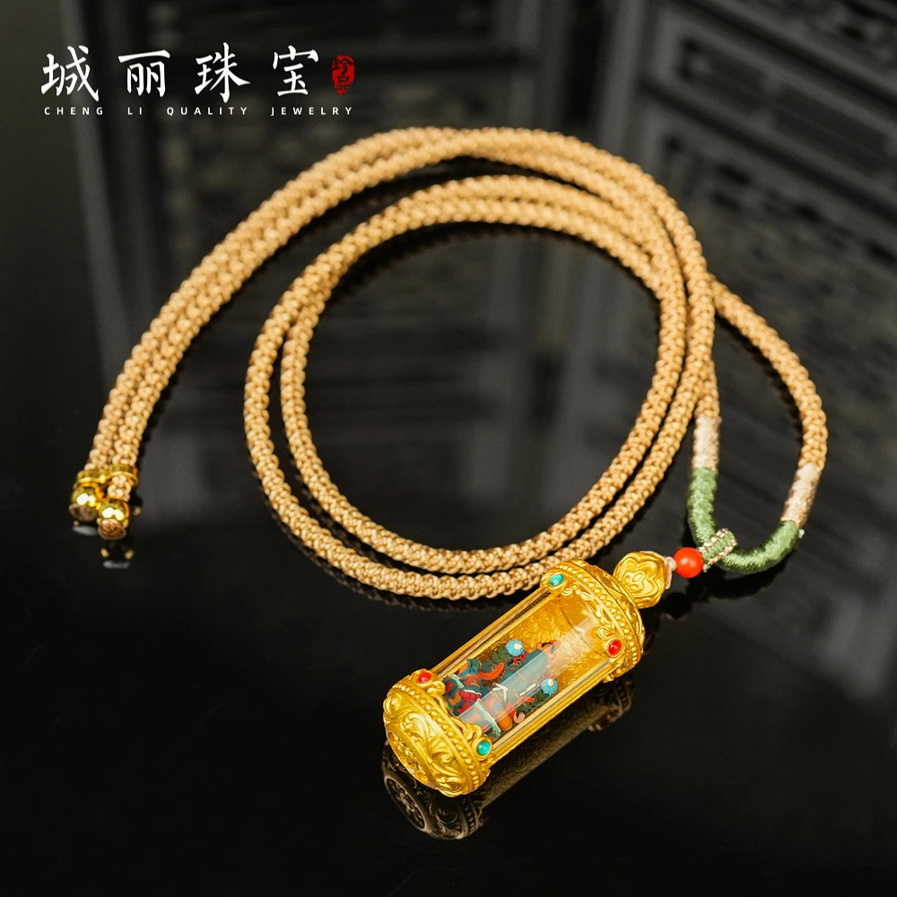 铜吊坠  【城丽】绿度母瓶瓶吊坠/个FL-3509