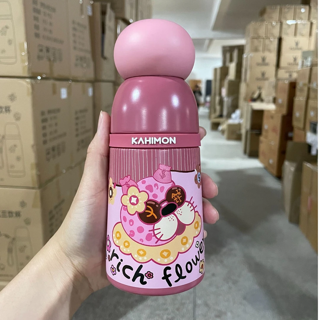 原创K^HIMON灵犀杯钛直饮水杯可爱350毫升潮流网红女神杯便携