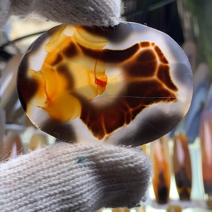 玛瑙/玉髓颈饰未镶嵌161